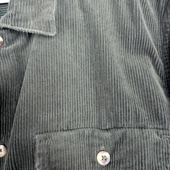 GAP men's XXL corduroy button down in hunter green - Picture 6 of 11